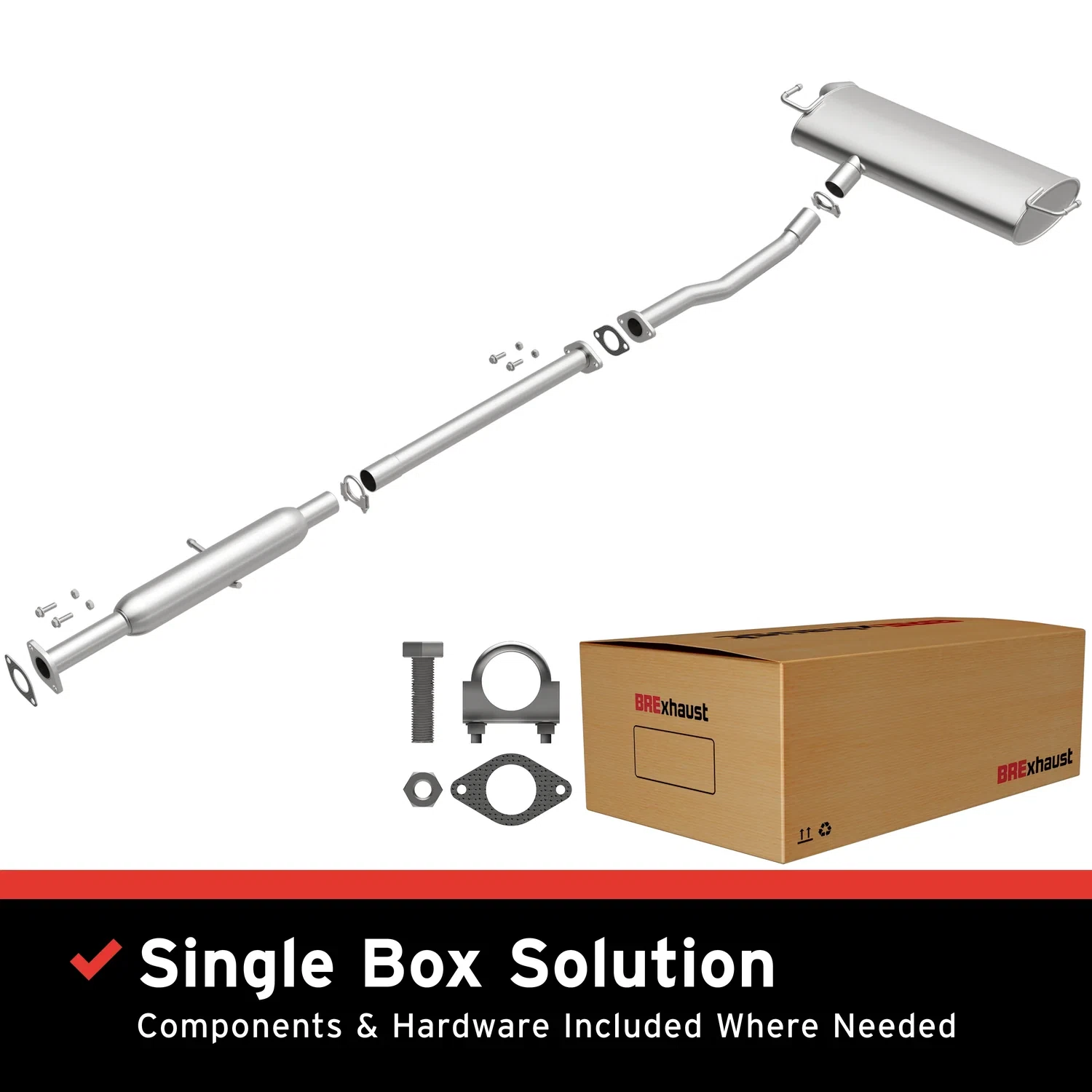 Fits Direct-Fit Replacement Exhaust System 106-0828